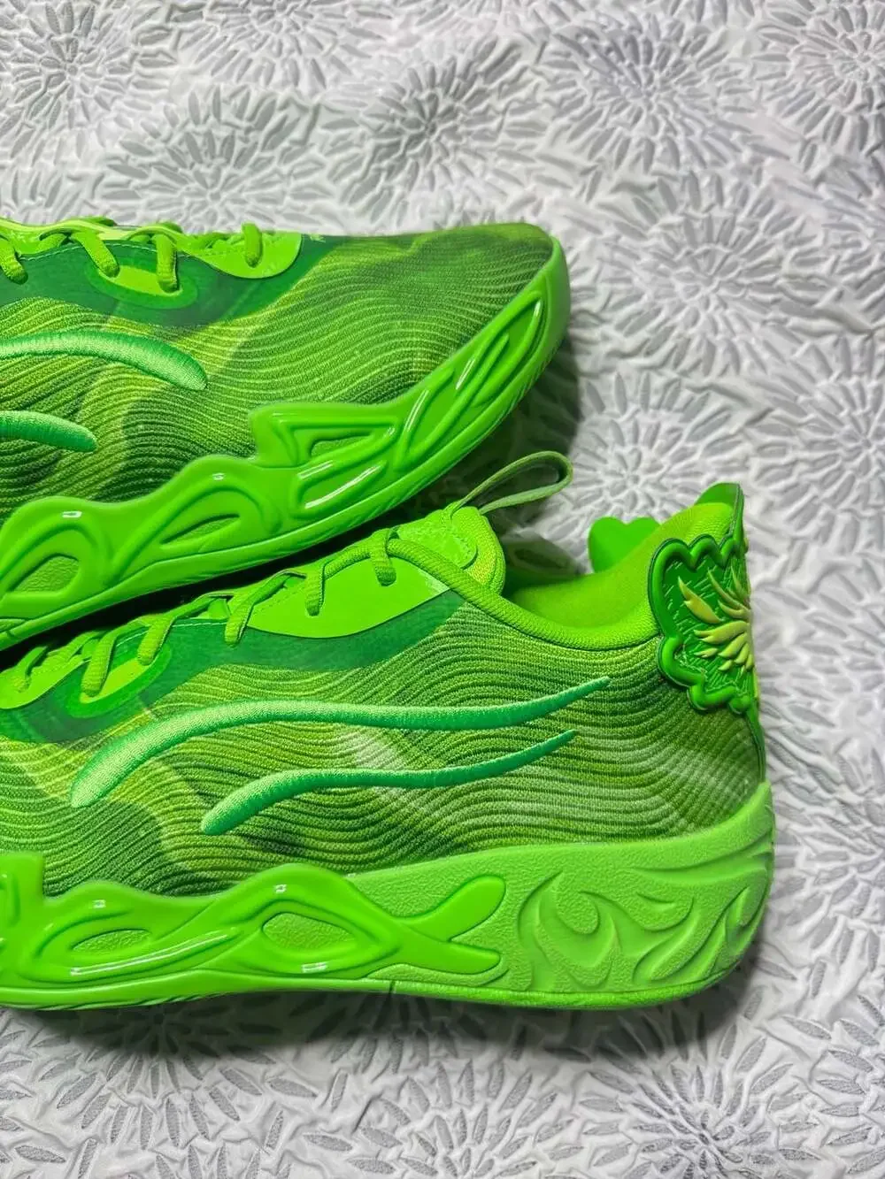Puma Lamelo Ball MB.04 Team Green Glare Basketball Shoes Sneaker Men’s 14